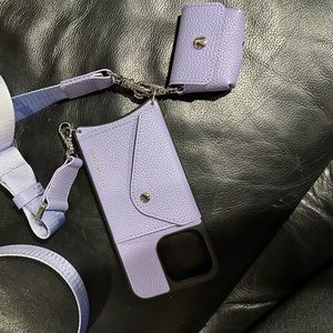 Bandolier Lavender iPhone 13 Pro Case with AirPod Pro Case